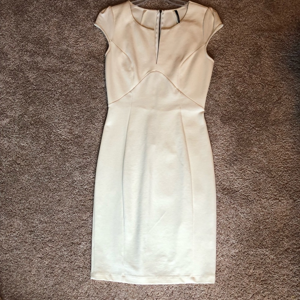 Lulus S or M bodycon white dress